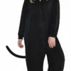 Black Cat Womens Onesie Plus