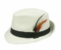 White Adult Fedora Hat