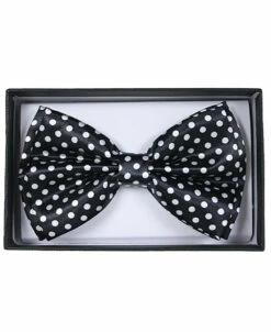 Black And White Adult Bow Tie