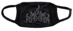 Flame Rhinestone Reusable Fashion Mask