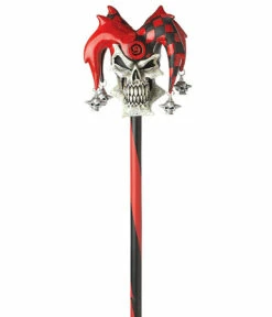 Psycho Jester Cane Red Black