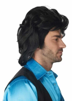 Full House Mullet Black Wig -Disney Sales CA7121208zside 71668.1619038419