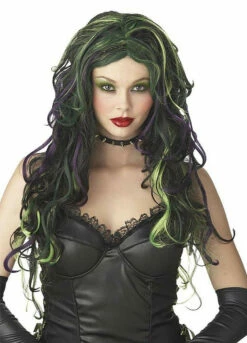 Wicked Witch Green & Black Wig