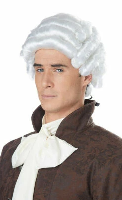 Colonial Man White Wig