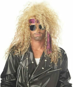 Heavy Metal Rocker Blonde Wig