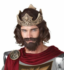 Medieval King Brown Wig