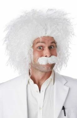 E=MC2 Einstein Wig & Moustache