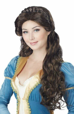 Medieval Beauty Brunette Wig