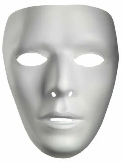 White Male Mask - Set Of 6