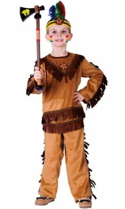Early American Warrior Boy Costume