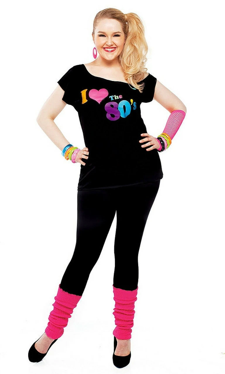 80's Party Girl Plus T-Shirt 3 80's Party Girl Plus T-Shirt