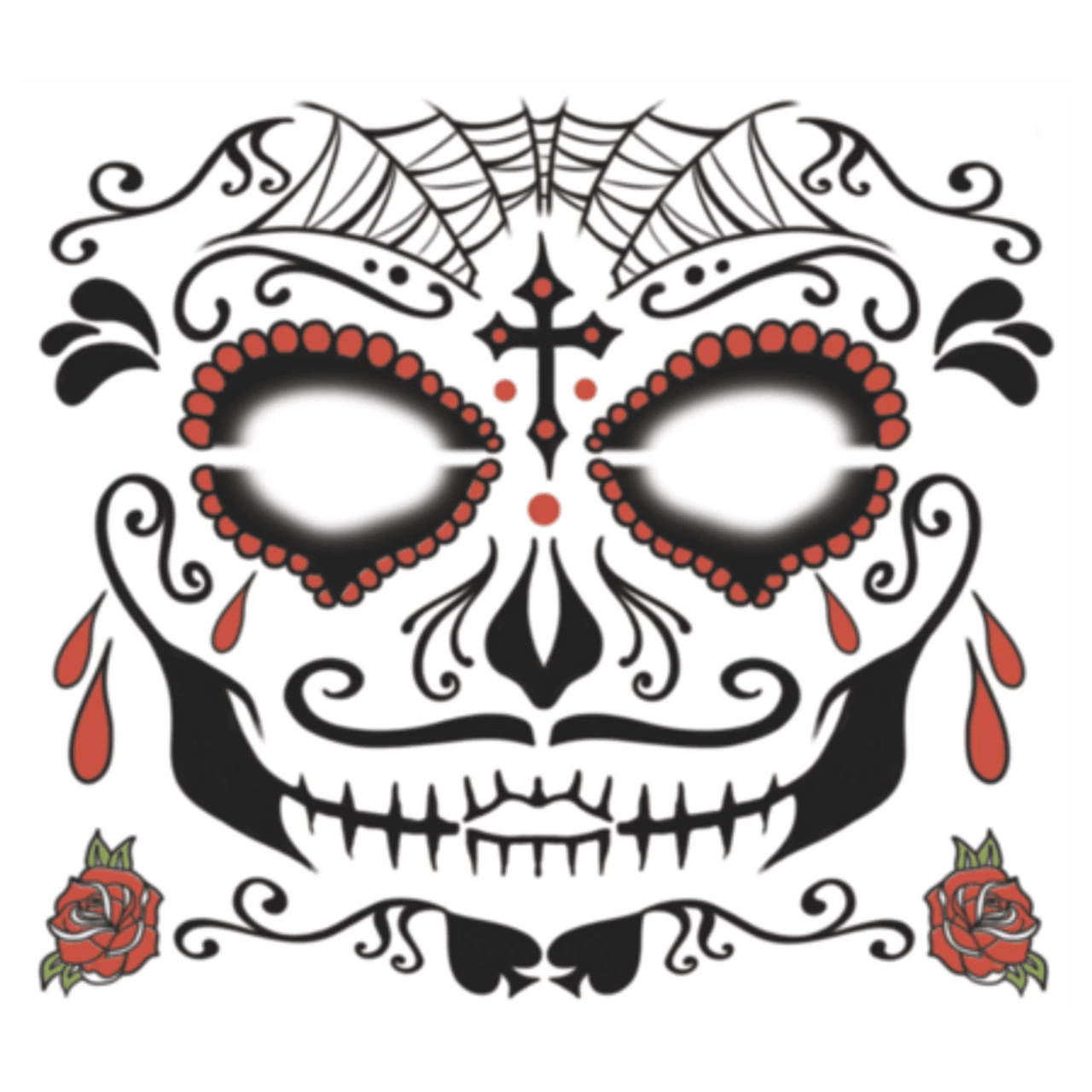 Costume Face Kit Day Of The Dead 4 Costume Face Kit Day Of The Dead - Image 2