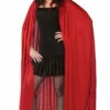 68" Hooded Red Cape