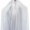 68" Hooded White Cape