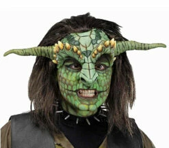 Fantasy Head Reptoid Half Mask