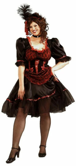 Plus Size Saloon Girl