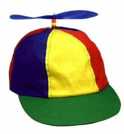 Multicolored Propeller Beanie Hat
