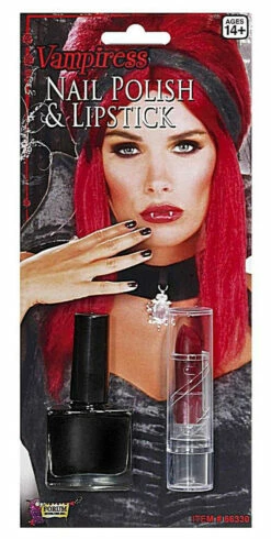 Vampire Lipstick And Nail