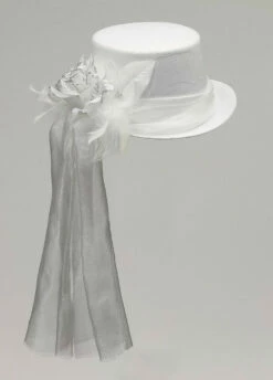 Ghostly Rose Top Hat White