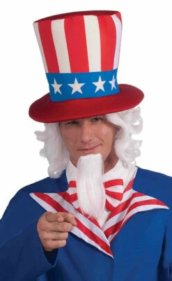 Uncle Sam Wig And Beard Set