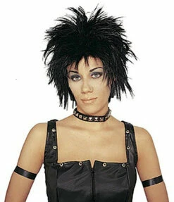 Rocker Short Wig Black Unisex
