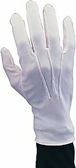 Nylon Santa White Gloves