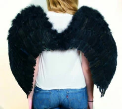 Black Feather Angel Wings
