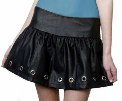 Leather Studded Skirt