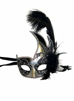 Venetian Mask With Feather