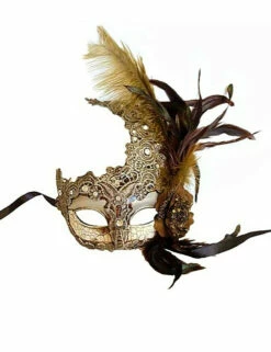 Silver Venetian Lace Mask
