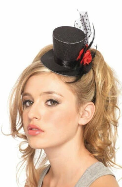 Mini Hat With Red Rose