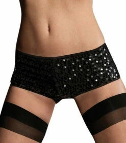 Sequin Booty Shorts Black -Disney Sales LGA2973BZ 67707.1593690109