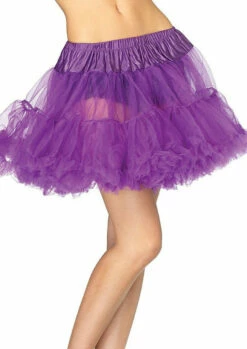 Layered Tulle Petticoat Purple