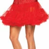 Layered Tulle Petticoat Red Plus