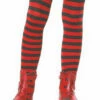 Girls Striped Stockings Red/Black -Disney Sales LGS4710BRcropz 66156.1608761309