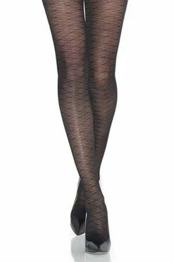 Mondor Dragonfly Motif Tights Black