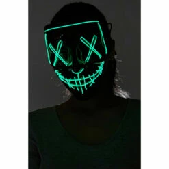 Stitched Neon Green Light Mask