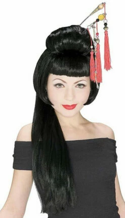 Long Asian Lady Wig