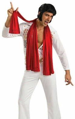 Elvis Long Red Scarf