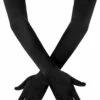 Satin Elbow Length Black Gloves -Disney Sales SMQA1108Bz 35492.1664309016