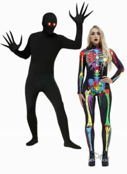 Colorful Skeleton Family Costume