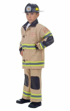 Firefighter Tan Boy Costume