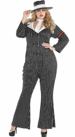 Gangster Womens Costume Plus
