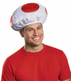Super Mario Mushroom Hat - Adult Red