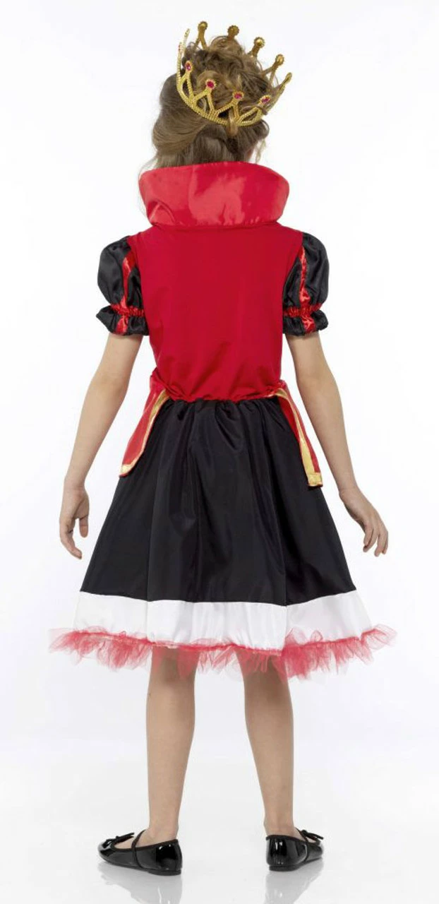 Queen Of Hearts Cute Girls Costume 4 Queen Of Hearts Cute Girls Costume - Image 2