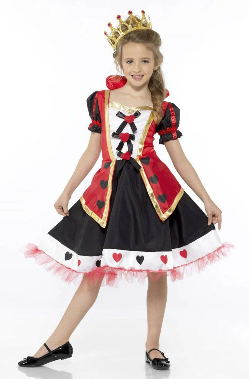 Queen Of Hearts Cute Girls Costume 5 Queen Of Hearts Cute Girls Costume - Image 3