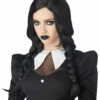Gothic Dark Braids Wednesday Black Wig -Disney Sales apiicdpmj 17589.1619467902