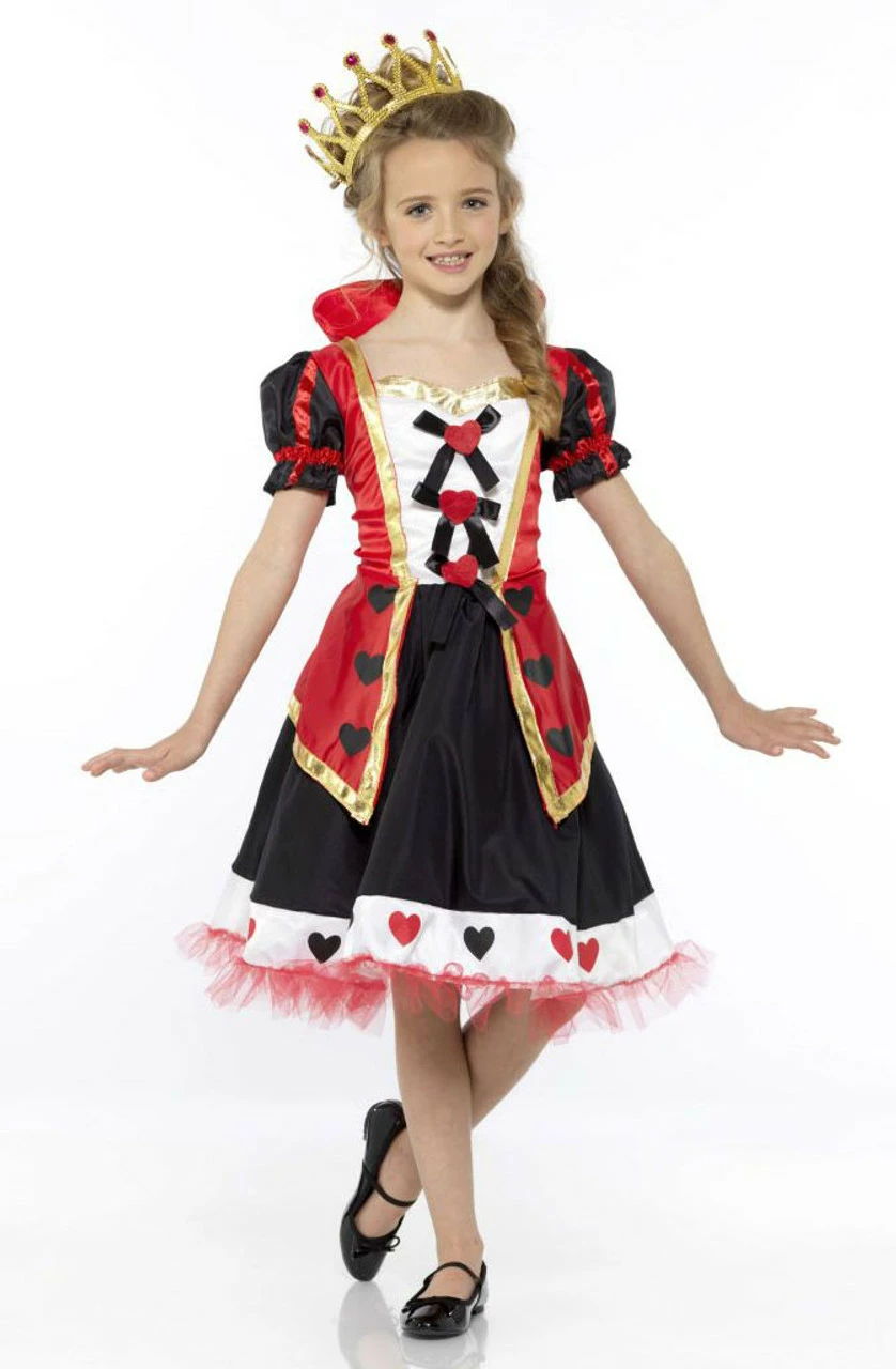 Queen Of Hearts Cute Girls Costume 3 Queen Of Hearts Cute Girls Costume
