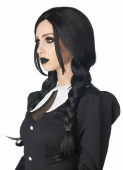 Gothic Dark Braids Wednesday Black Wig -Disney Sales apimbjbnt 56635.1619038719