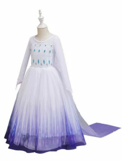 Frozen Elsa White Dress Girls Costume -Disney Sales apiwnr5bv 25850.1641920320